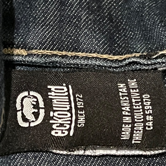 Ecko‎ Unltd. Men’s Size 48 Denim Jean Shorts Streetwear Baggy Skater Y2K - Picture 4 of 6